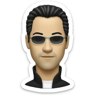 neo from the matrix sticker