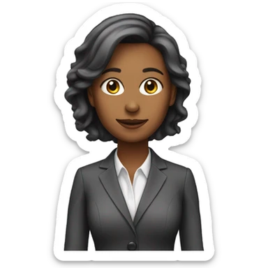 35 years old woman in business suit sticker