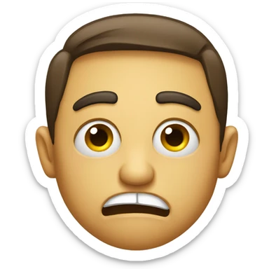 Emoji that is disgusted sticker