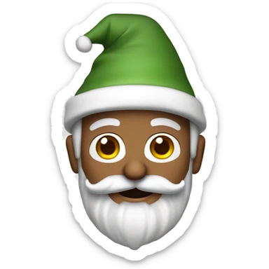 A guy with a mustache wearing a gnome hat sticker