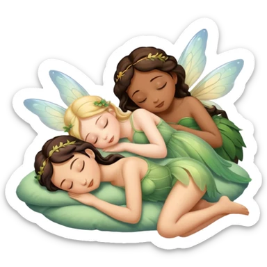 Sleeping beauty fairies sticker