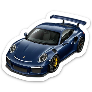 Navy blue Porsche gt3 rs sticker