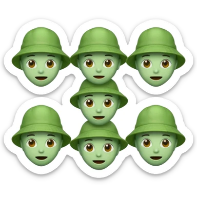 Emojis ovnis type discord avec un bob type jul avec différentes expressions sticker