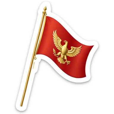 roman empire flag sticker