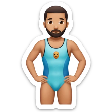 Drake with swimsuit sticker