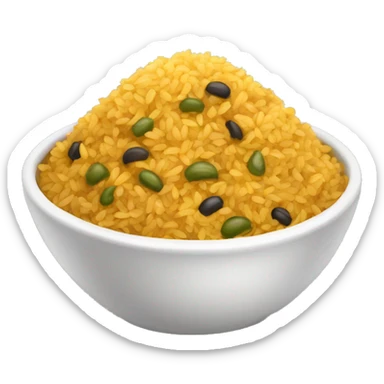 seasoned rice with pigeon peas sticker