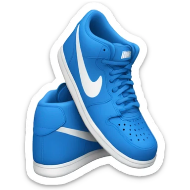 Blue Nikes sticker