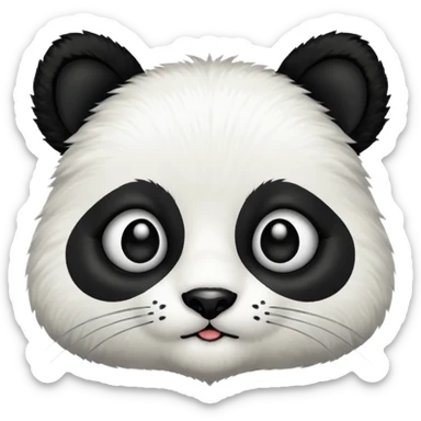Panda with cat Eyes  sticker