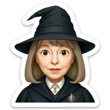 Frances de la Tour is madame maxime in harry potter sticker