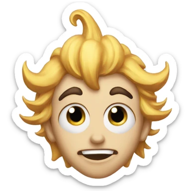 surprised clow sticker