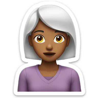 Girl watching Netflix sticker