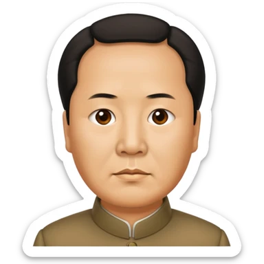 Photorealistic mao zedong sticker