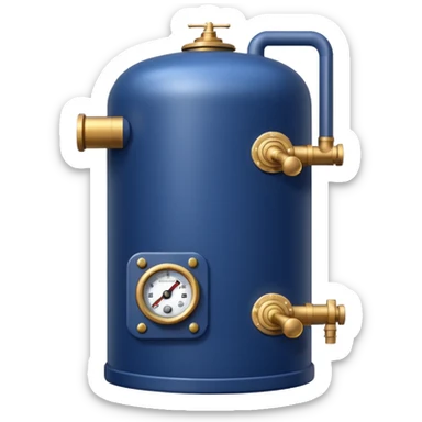 navy blue boiler modern detailed sticker