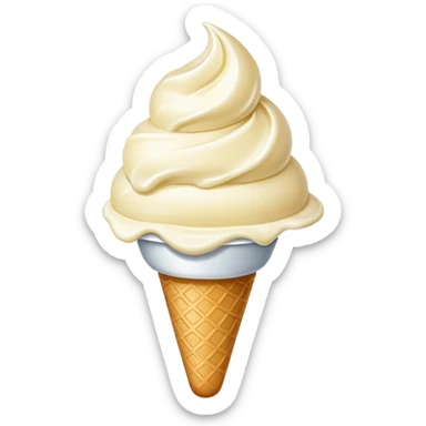vanilla ice cream sticker