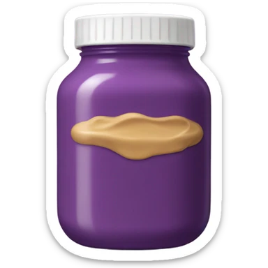 Purple peanut butter ￼ sticker