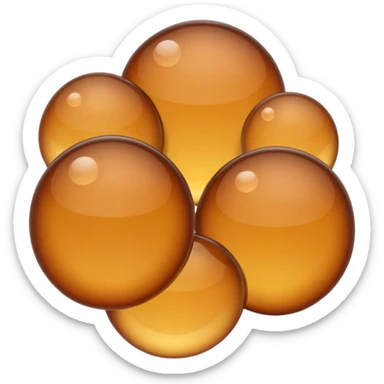 Lots of brown rain drops  sticker