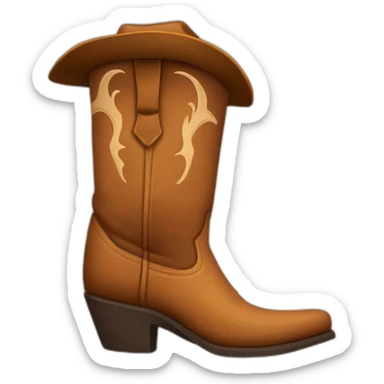Cowboy boots sticker