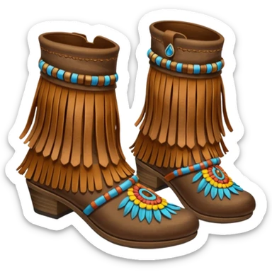 Hippie shoes sticker