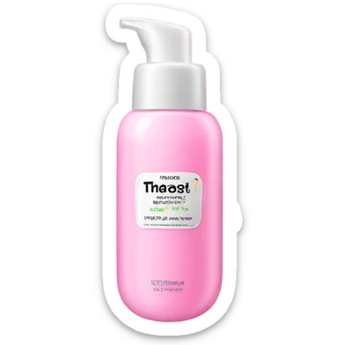 Pink moisturizer sticker