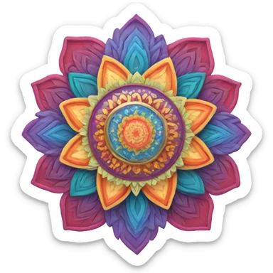 Colorful mandala  sticker