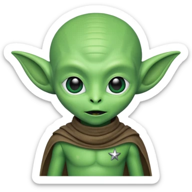 happle alien in star war sticker