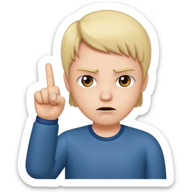 This emoji 🙄 with this one 🖕🏻 sticker