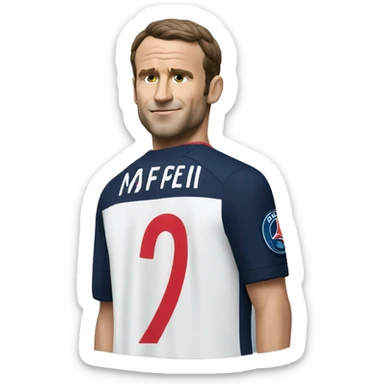 Macron with PSG Jersey sticker