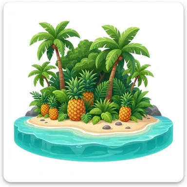 pineapple paradise sticker