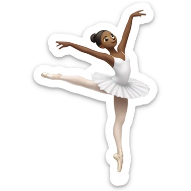 Ballet dancer in thigh highs sticker