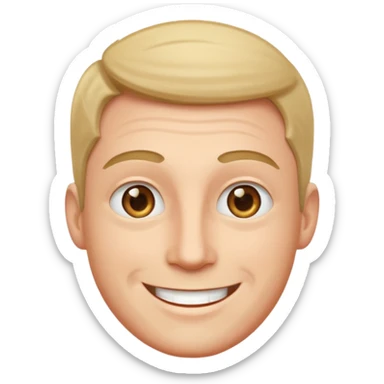 happy man light sticker