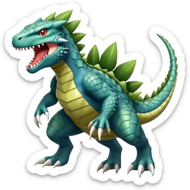 Sceptile-Feraligatr-Pokémon-Fakémon-creature sticker