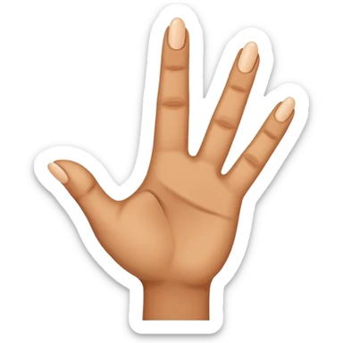 Pointer finger inside okay fingers  sticker