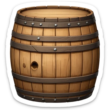 Oak barrel sticker