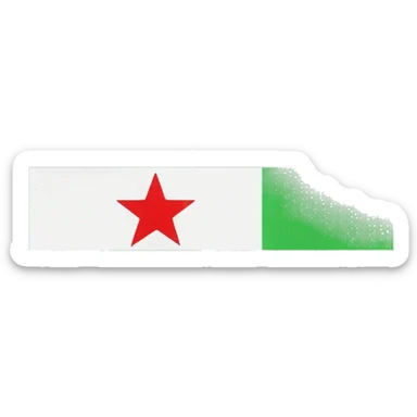 Flag of the Syrian revolution (switch the green and the black stripes) sticker