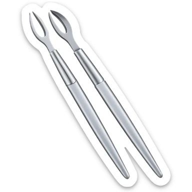 Tweezers for picking out eyebrows sticker