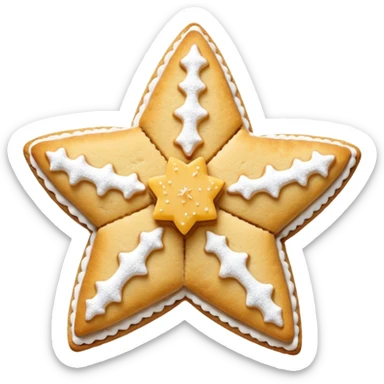 jam-christmas star-shortbread-biscuits sticker