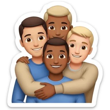 Male Gay Throuple sticker