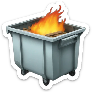 Dumpster-fire sticker