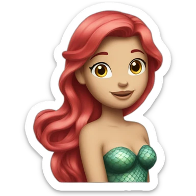 Little mermaid ariel sticker
