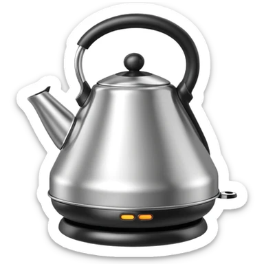 kettele with bottom heating sticker