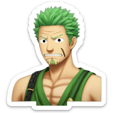 Zoro Roronoa one piece sticker