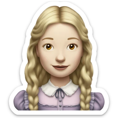 mia wasikowska in alice in wonderland sticker