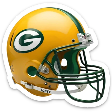Green Bay packers helmet sticker