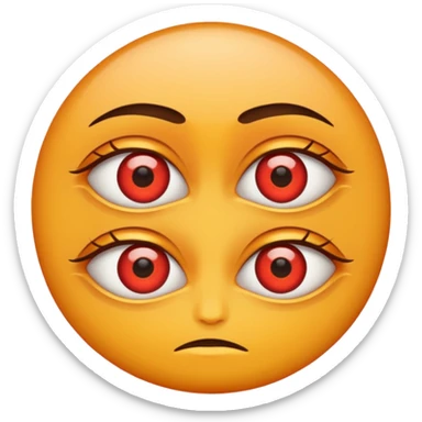 lazy eye eyes sticker