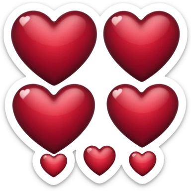 Cuore bordeaux  sticker