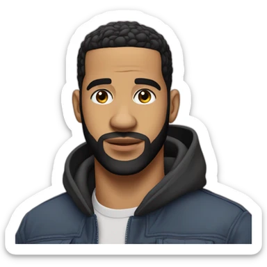 Drake avec une jupe sticker