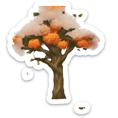 flamboyant tree sticker