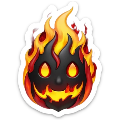 Can you make different gothic fire emojis  sticker