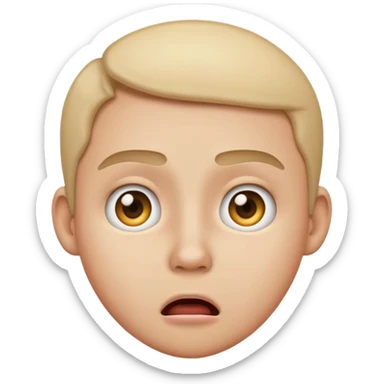 Can you make a shocked face that kinda looks disgusted but make it look like an iPhone emoji sticker