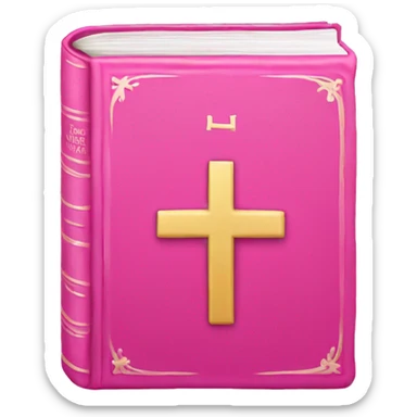 Pink holy bible  sticker